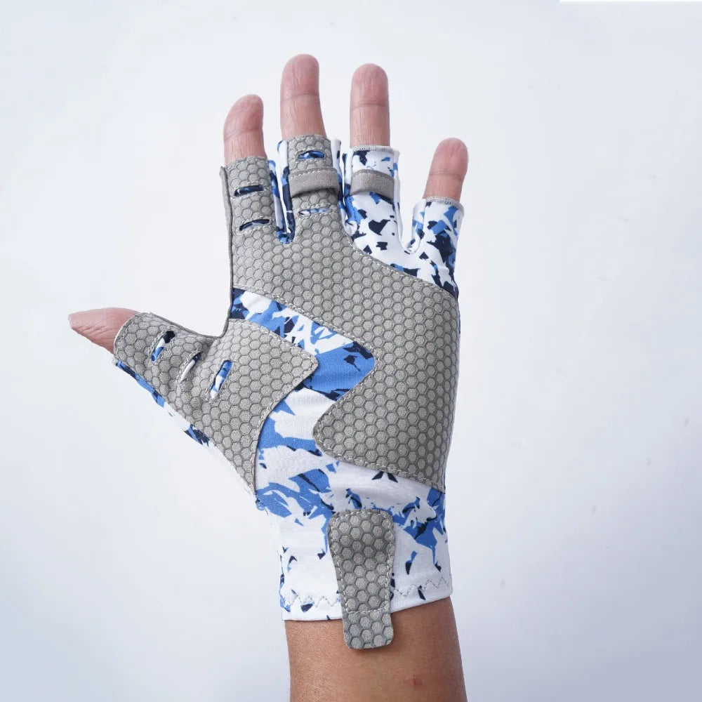 Sun Protection Half Finger Fishing Gloves Summer Sunscreen Half-finger Fingerless Fishing Gloves Fingerless Breathable