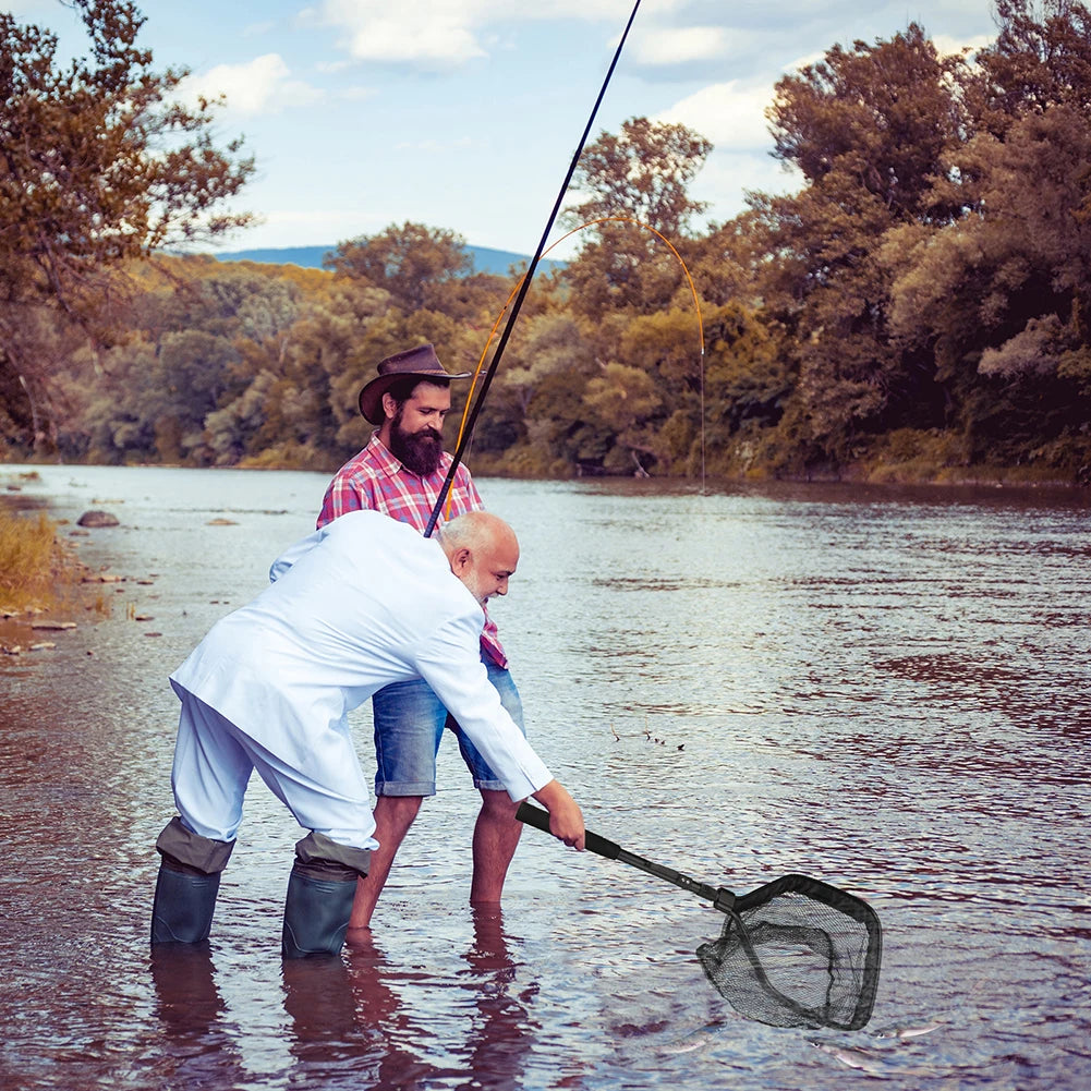 Floating/Foldable Landing Net with Telescopic Poleor Saltwater & Freshwater