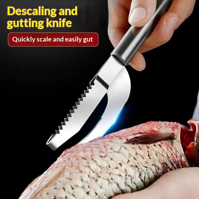 Stainless Steel 3 In 1 Fish Scale Knife Cut/Scrape/Dig