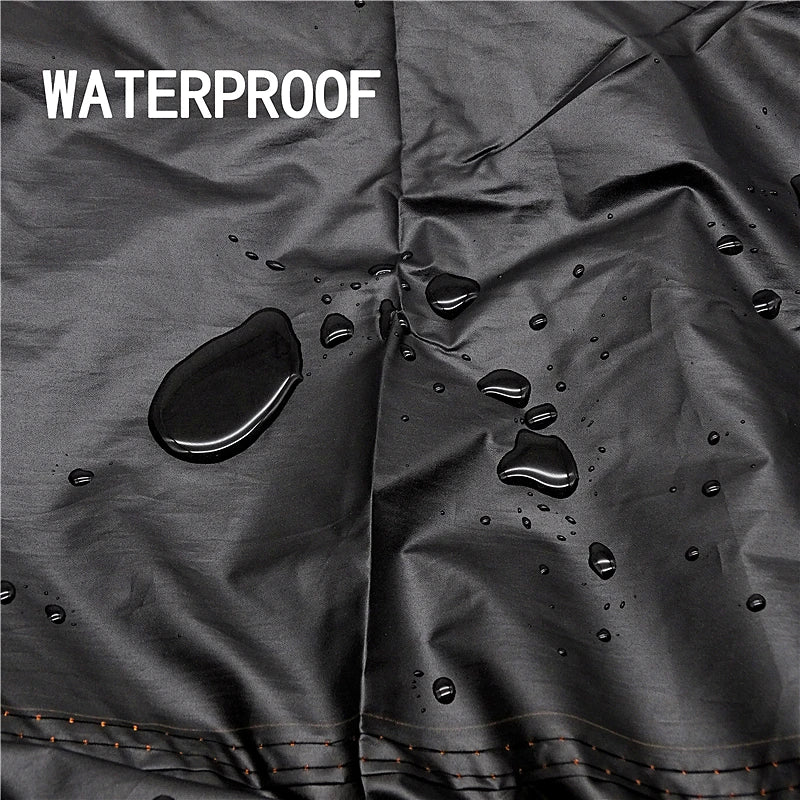 Black Boat Cover Anti-UV Waterproof Outdoor Protection Heavy Duty Marine Fishing Speedboat 190T Yacht 11-22FT