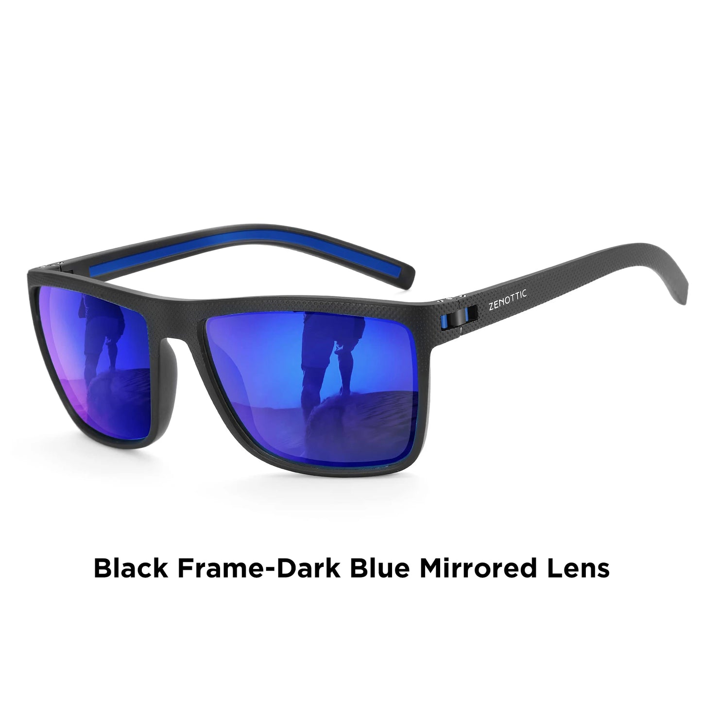 ZENOTTIC Polarized Sunglasses – Men’s Lightweight TR90 Frame, UV400 Protection, Square