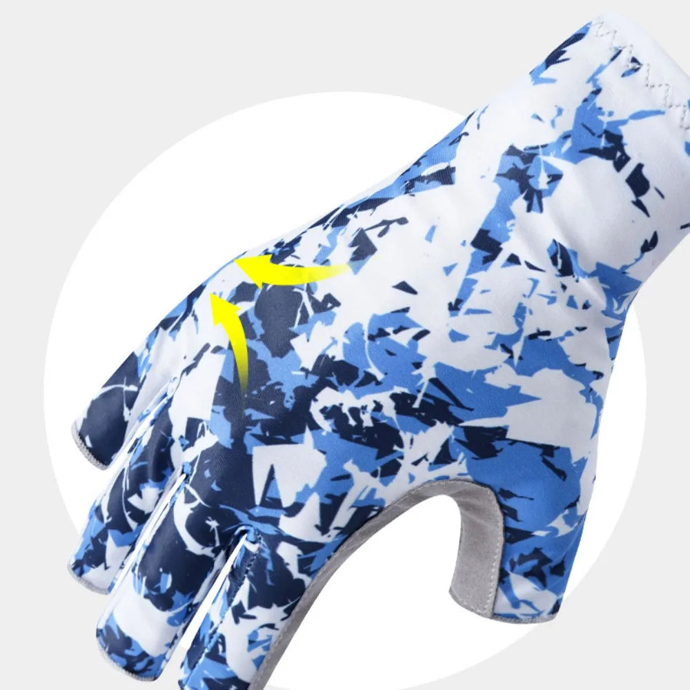 Sun Protection Half Finger Fishing Gloves Summer Sunscreen Half-finger Fingerless Fishing Gloves Fingerless Breathable