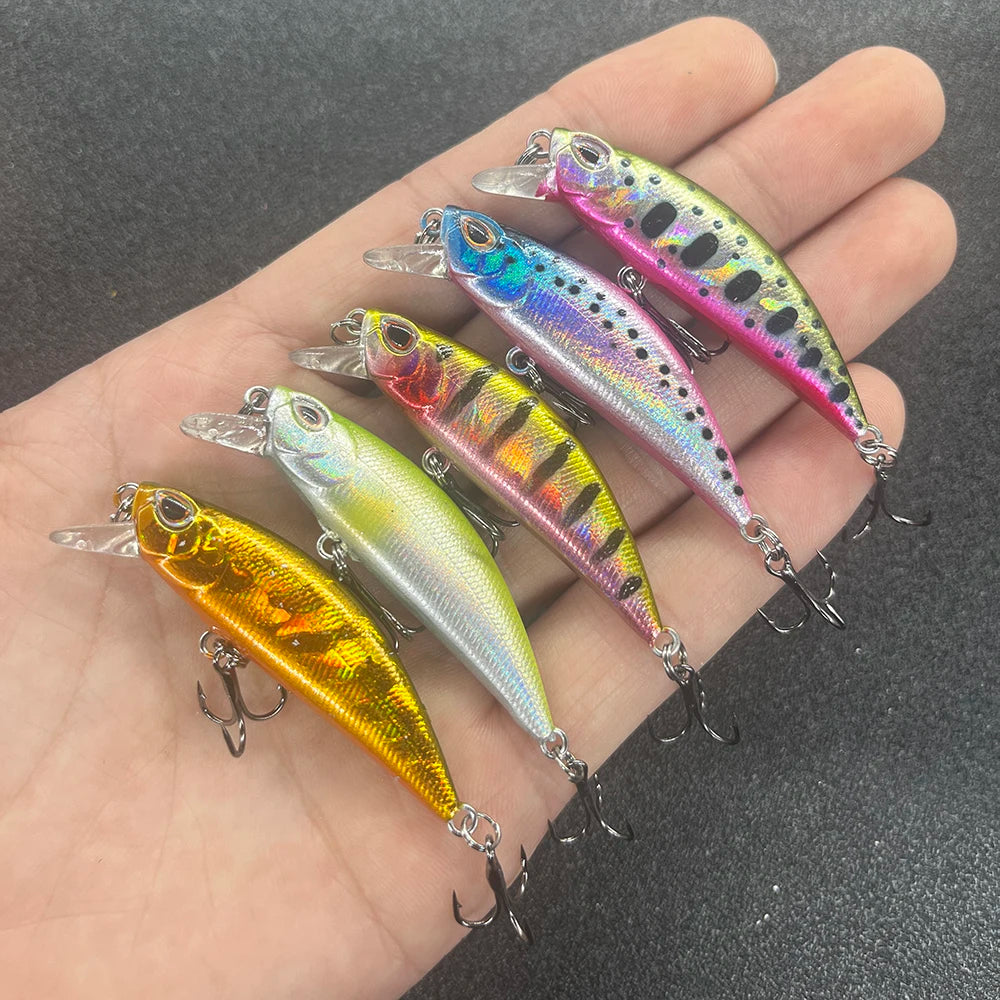 5Pcs/Box Fishing Lure Micro Minnow Wobbler