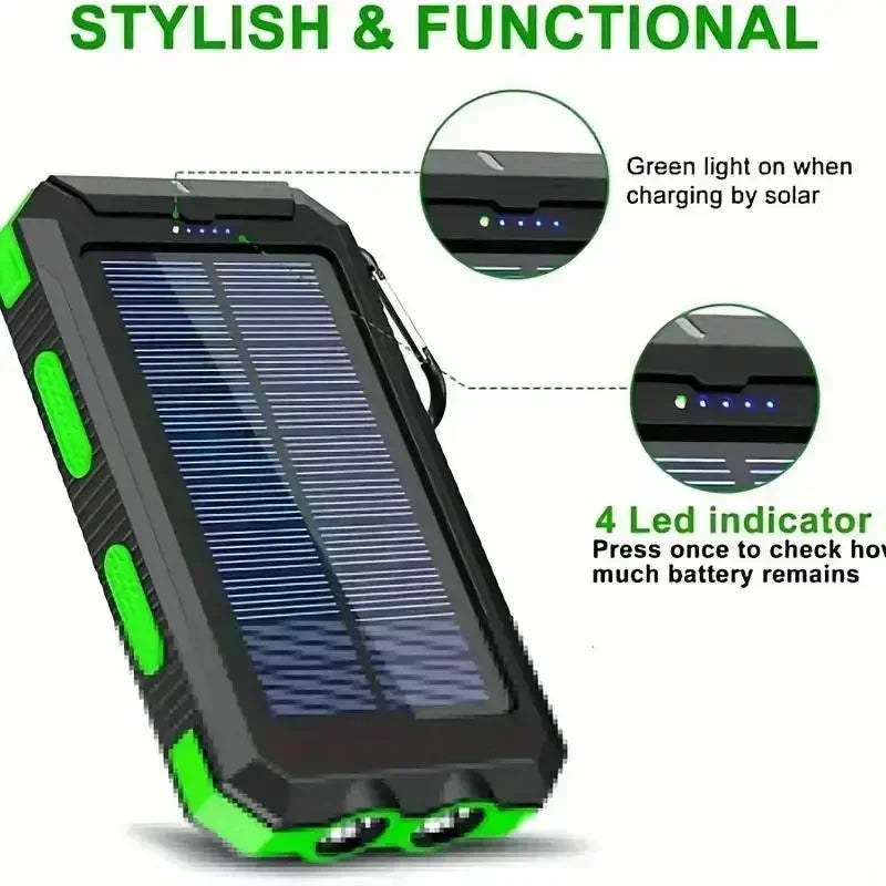10000mAh Solar Power Bank
