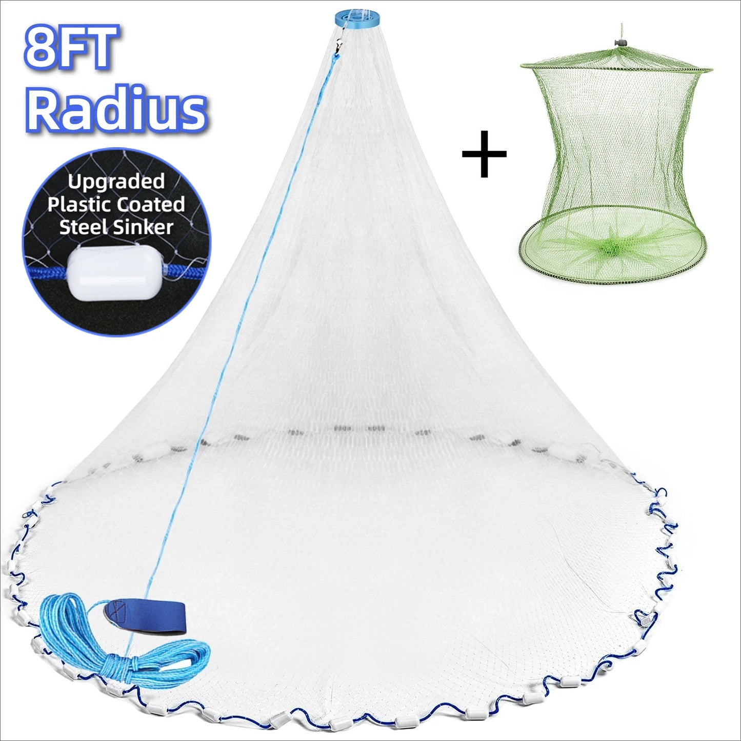 Casting Net 4ft 6ft 8ft Radius