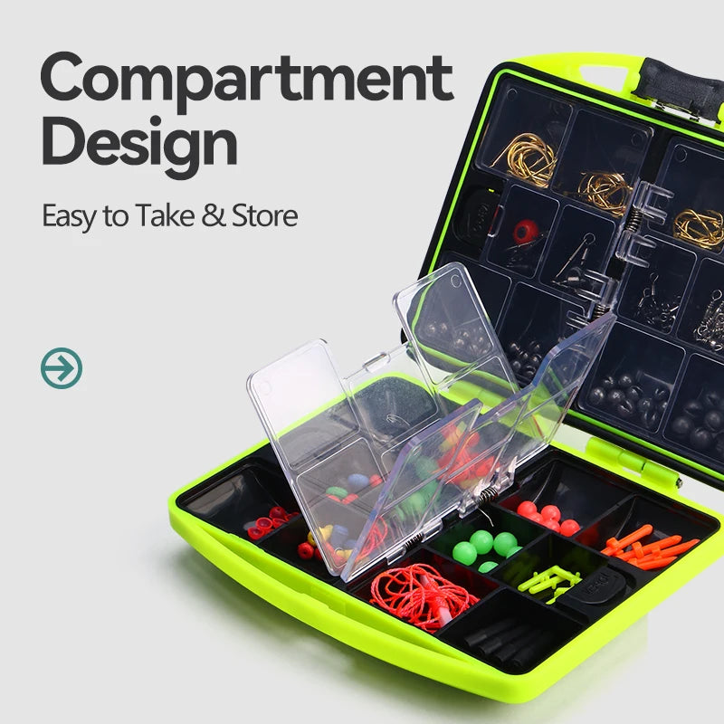 185pcs fishing accessories set box