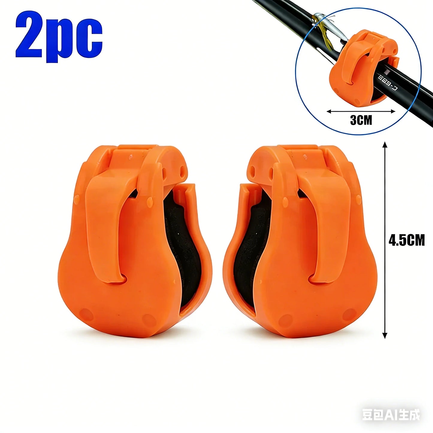 ABS Fishing Rod Holder Universal Multifunction Fixation for Lure Sea Table Rods Transport Storage Anti Slip 4.5x3x3cm 260430