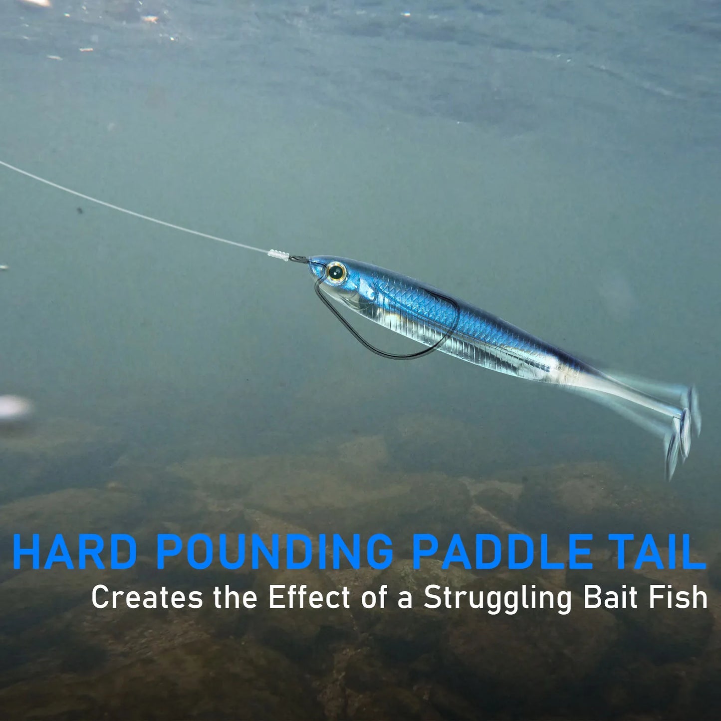 Soft Plastic Fishing Lures Paddle Tail Swimbaits